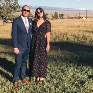 Madewell Floral Wrap Maxi Dress